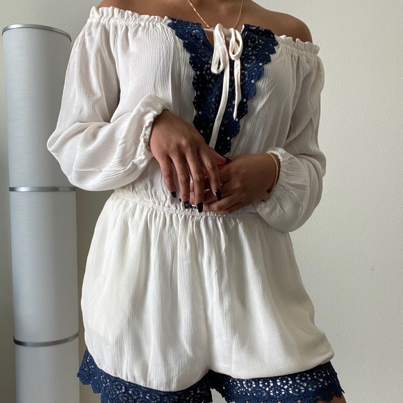 Open-Shoulder Romper - NWT - Picture 2 of 6